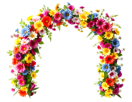 Flower Frame Isolated Transparent Background png