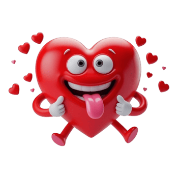 Cool Love The Heart with Shades png