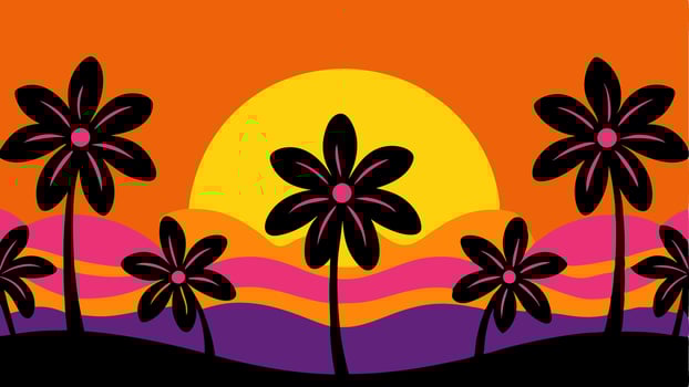 Lush Tropical Blooms in a Vibrant Textile Pattern for Your Fashion and Interior Design Projects vector