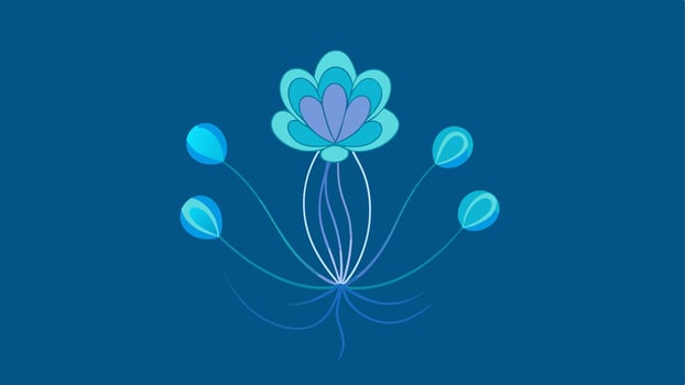 Deep Sea Jellyfish Floral Abstraction Seamless Marine vector