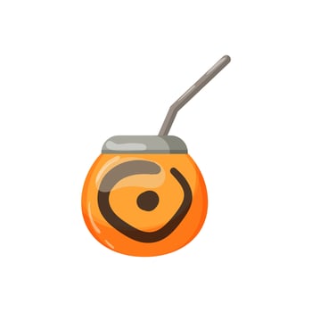 Brazilian Mate Tea Gourd vector