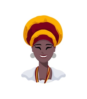 Afro-Brazilian Woman Portrait vector