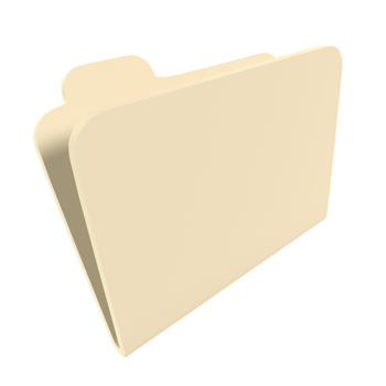 Beige file folder isolated on transparent png