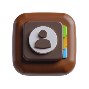 Unique button design featuring a user icon and colors png