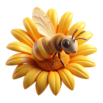 stunning classic Close-up of a bee pollinating a sunflower, macro photography, golden hour lighting, warm tones high resolution png