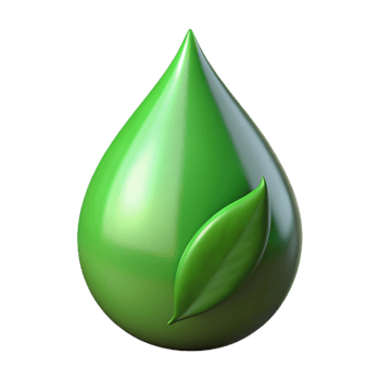 magnificent abstract A single raindrop on a green leaf, reflecting the surrounding environment, macro photography, realistic style authentic png
