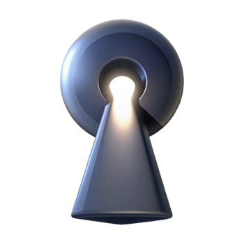 wonderful vintage A close-up of a keyhole, light streaming through it, mysterious noir imagery high quality png