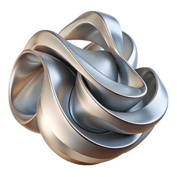 extraordinary modern Abstract architectural sculpture, flowing forms, metallic finish, studio lighting, modern art, premium png