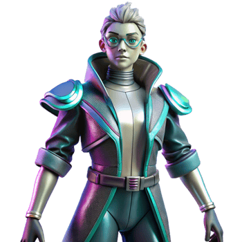 elegant classic A futuristic fashion model poses in a gravity-defying outfit. Stylish and dynamic lighting. Cyberpunk aesthetic original png