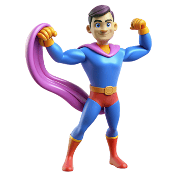 stunning vintage A superhero with elasticity powers, stretching their limbs to incredible lengths, lit with vibrant, cartoonish colors in a stretchy, rubbery style genuine png