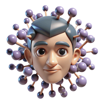 elegant minimalist A swarm of nanobots forming a human face, dynamic lighting, abstract style high quality png