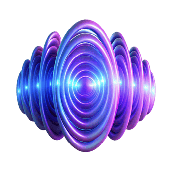 serene traditional A field of pulsating, energy waves, radiating inwards, illuminated by a vibrant, neon light, with a psychedelic, op-art style detailed png