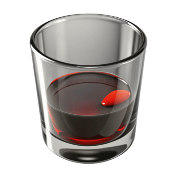 extraordinary creative A empty whiskey glass with lipstick stains, dimly lit, suggestive noir style authentic png