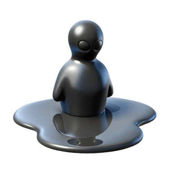 magnificent artistic A shadowy figure reflected in a puddle, mysterious noir style detailed png