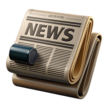 vibrant classic A vintage newspaper with a sensational headline, dramatic lighting, classic noir style high quality png