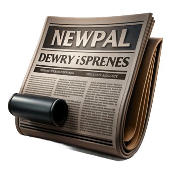 magnificent abstract A vintage newspaper with a sensational headline, dramatic lighting, classic noir style original png