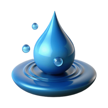 impressive abstract A single drop of water splashing into a pool, high-speed photography, with dynamic water droplets authentic png