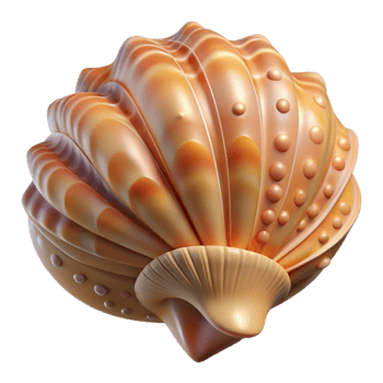 dramatic vintage A close-up of a seashell, with intricate patterns and textures, lit by soft, diffused light detailed png