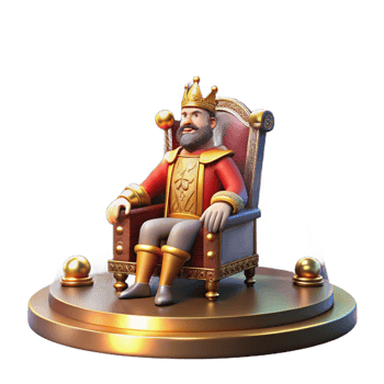 wonderful classic A Tudor monarch sitting on their throne, adorned in velvet and jewels, lit by dramatic spotlights. Renaissance art style, rich colors high resolution png