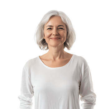 Confident and Radiant Mature Woman Smiling Happily png