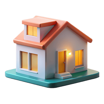 elegant contemporary A Bauhaus style house, simple geometric shapes, bright, even lighting, minimalist, genuine png