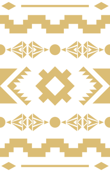 Mexican Aztec Tribal Ornament. Golden Tribal Pattern. png