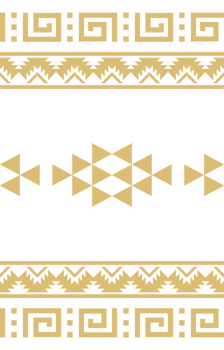 The Mexican Aztec tribal ornament showcases intricate, culturally rich designs with bold, symbolic patterns. png