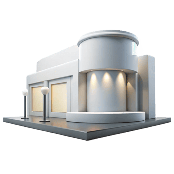 elegant vintage A modern art museum, sleek white walls, bright, even lighting, minimalist, authentic png