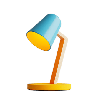 Vibrant Desk Lamp for Illuminating Modern Workspace png