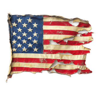 Distressed American Flag Grunge Textured Background png