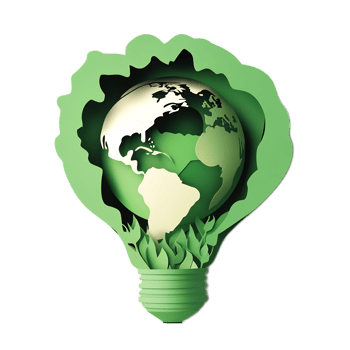 Eco-Friendly Lightbulb Shaping a Greener Future with Sustainable Energy Solutions png