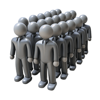 extraordinary abstract A crowd of faceless figures marching in unison, monochrome palette, oppressive atmosphere, Orwellian style high resolution png