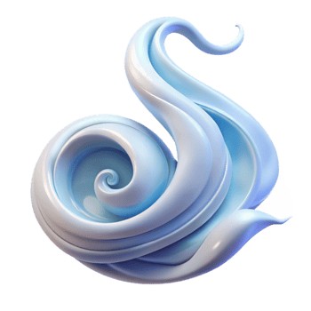 vibrant classic A graceful air elemental swirling in the wind, ethereal and flowing lighting, abstract art style high resolution png