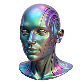 magnificent classic A holographic projection of a human face, glitching and distorting, against a backdrop of abstract data streams. Eerie, unsettling lighting, digital art style detailed png