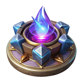 impressive minimalist A powerful magic artifact radiating energy, mystical and vibrant lighting, fantasy art style high quality png
