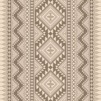 Vintage Traditional Abstract Geometric ethnic Pattern vector
