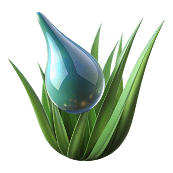 serene contemporary A close-up of a dewdrop on a blade of grass, reflective surface, morning light, macro photography, genuine png