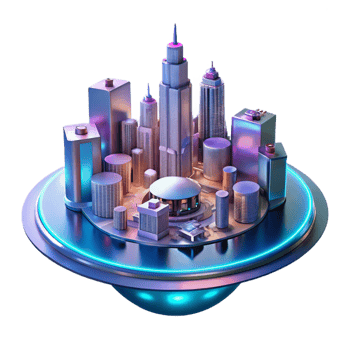 beautiful classic A futuristic city skyline reflected in the polished surface of a drone, soft neon lighting, cinematic style high resolution png