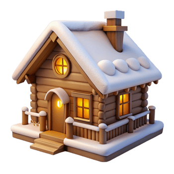 magnificent vintage Swiss chalet, traditional wooden architecture, snow-covered landscape, warm interior lighting, cozy and inviting, genuine png