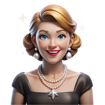beautiful modern Portrait of a glamorous Hollywood starlet with a diamond necklace, a captivating smile, lit by the flash of paparazzi cameras, in the style of Art Deco premium png