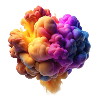 extraordinary contemporary A swirling mass of colorful smoke plumes, intertwining and evolving, illuminated by dramatic, contrasting light. Impressionism style with a motion blur effect genuine png