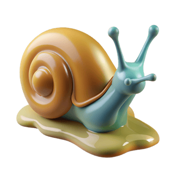 beautiful contemporary A snail leaving a trail of slime, macro photography, natural lighting professional png