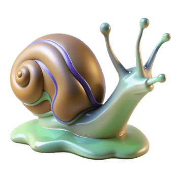 extraordinary minimalist A snail leaving a trail of slime, macro photography, natural lighting professional png