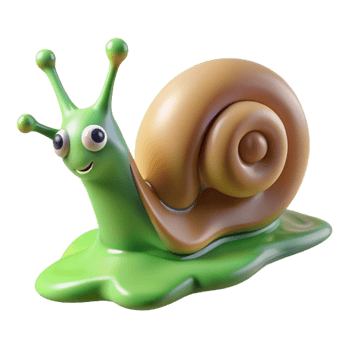 beautiful abstract A snail leaving a trail of slime, macro photography, natural lighting 4K png
