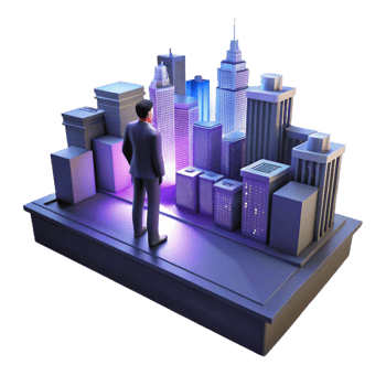 dramatic modern A lone figure standing on a rooftop overlooking a sprawling cityscape, night, dramatic lighting, cinematic style detailed png
