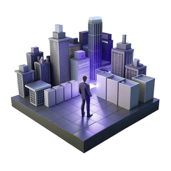 vibrant rustic A lone figure standing on a rooftop overlooking a sprawling cityscape, night, dramatic lighting, cinematic style high resolution png