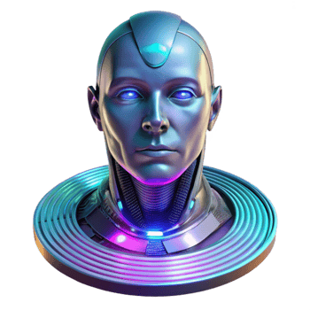 beautiful classic A holographic projection of a human face, glitching and distorting in a dark, futuristic environment, illuminated by flickering neon lights. Style cyberpunk 4K png