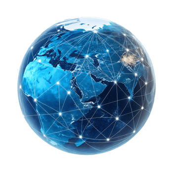 Global network connection, digital world, internet png