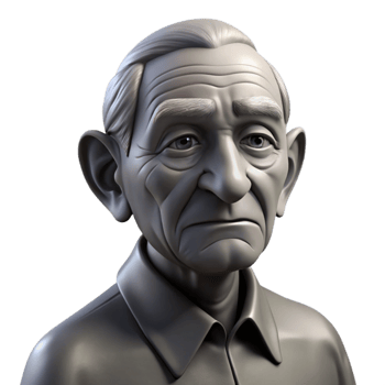 magnificent artistic Portrait of an elderly man with deep wrinkles and a thoughtful expression, Rembrandt lighting, black and white photography style high resolution png