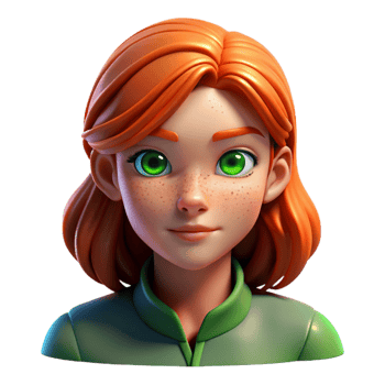 extraordinary abstract Portrait of a melancholic young woman with fiery red hair, freckles, and emerald green eyes, lit by a single soft spotlight from above, Rembrandt lighting style exclusive png